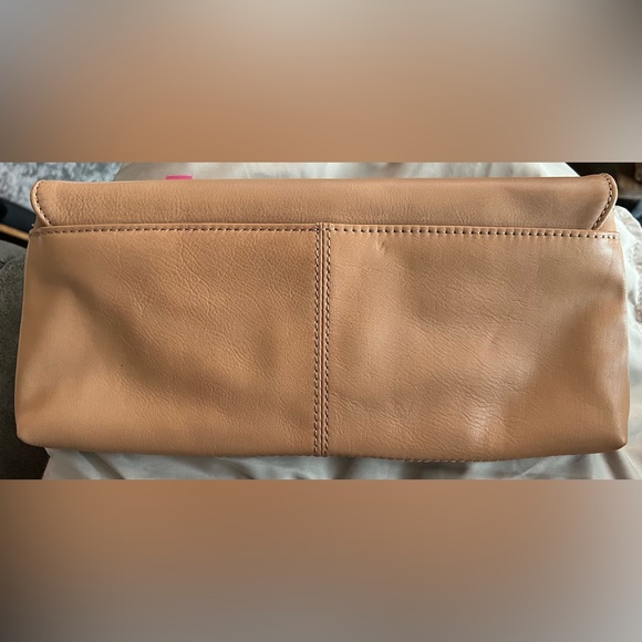Isaac Mizrahi Tan Leather Clutch - Picture 4 of 7